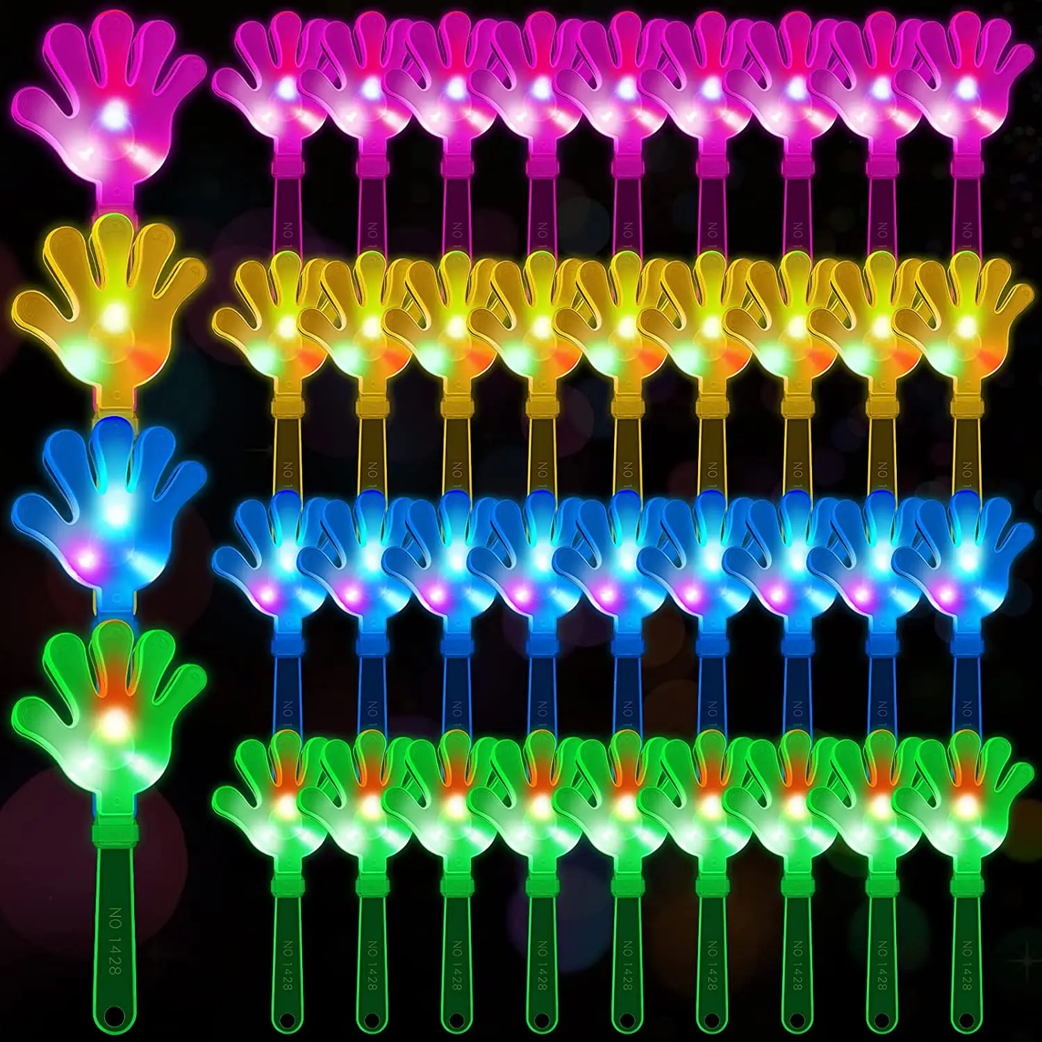 Party Games Graduation - 12pcs Hand Clappers Light up LED