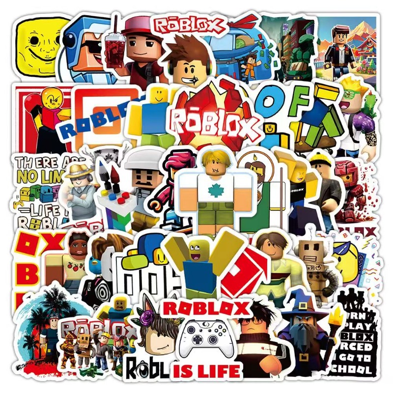 Party Games In Roblox - 60 Pcs/set Roblox Game Peripheral Stickers