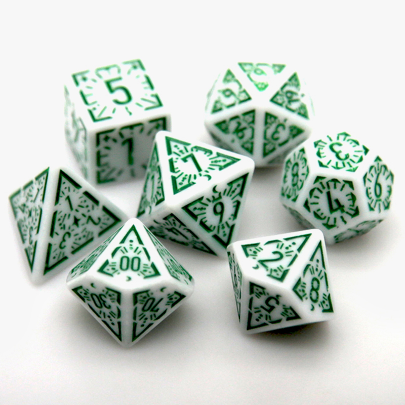 Party Games App - 7PCS/set Multi-sided Dice New Textures Pattern