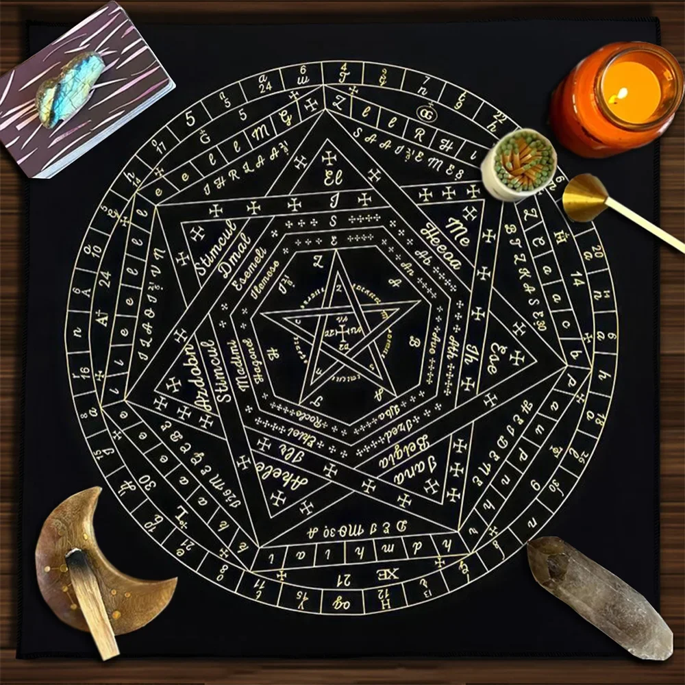 Zodiac Party Games - Tarot Card Tablecloth Sigillum Dei Aemeth