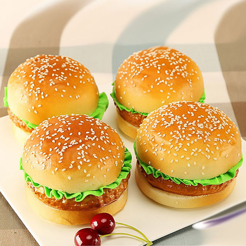 Party Games Graduation - Fake Vegetable Hamburger Decoration Artificial Food
