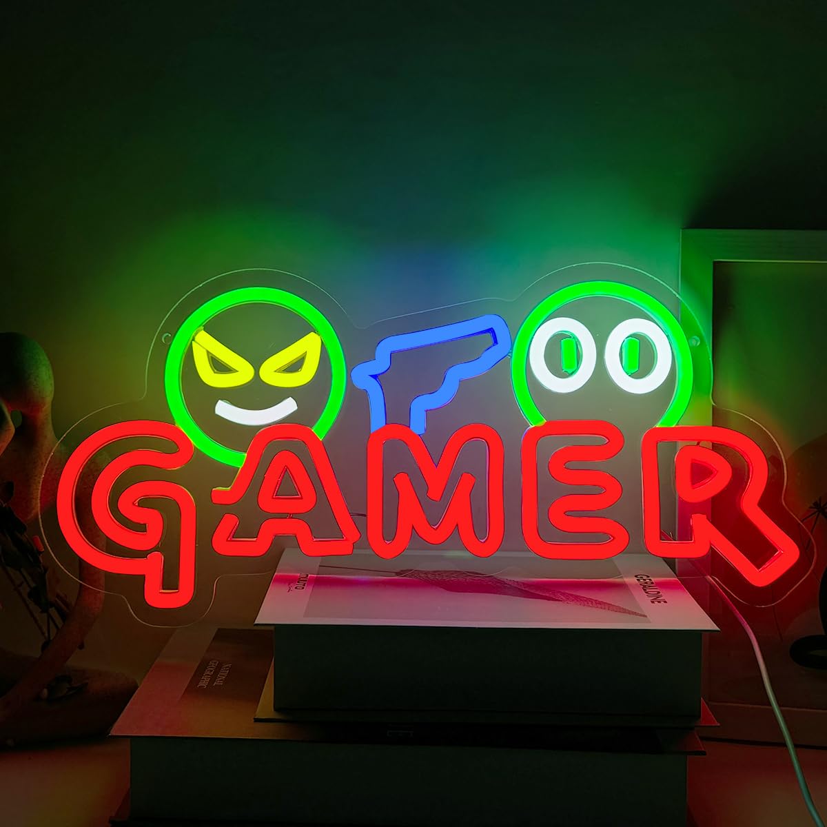 Gamer Neon Sign LED Wall Light - Party Games Graduation 评论和价格