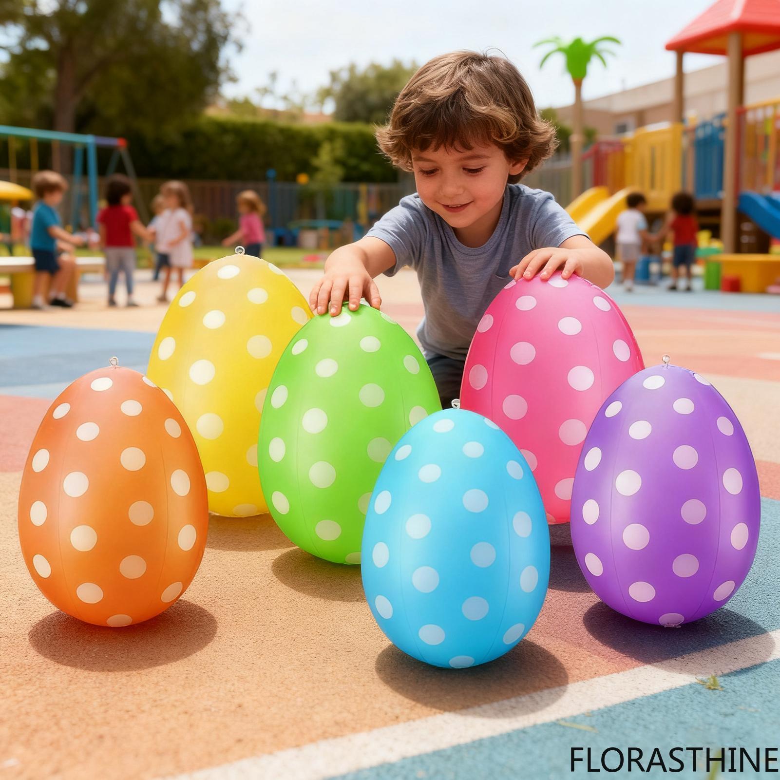 6Pcs Inflatable Easter Eggs /s - Party Games Easter Egg 评论和价格