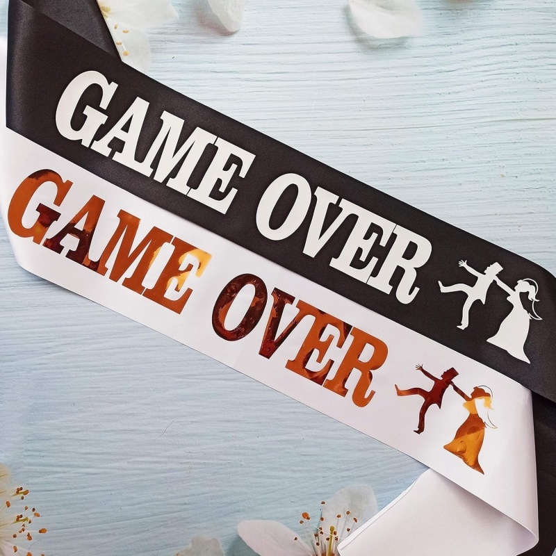 Game Over Bachelor Party Groom - Party Games Bridal Shower 评论和价格