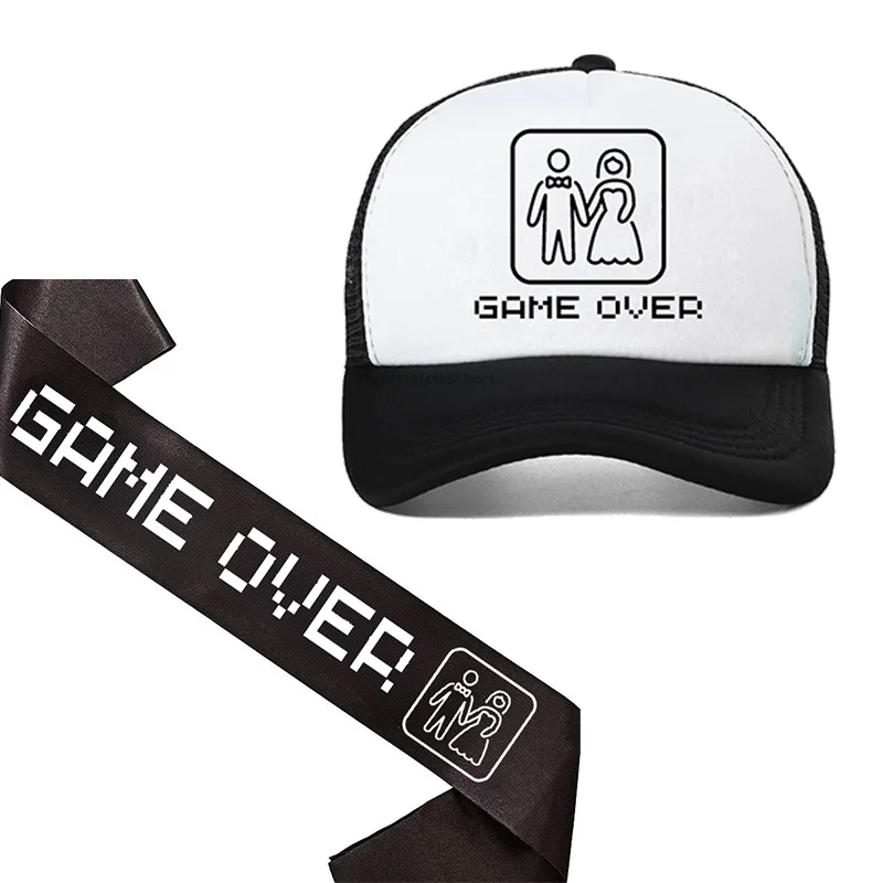 Groom To Be Sash Game Over Hat - Party Games Bridal Shower 评论和价格