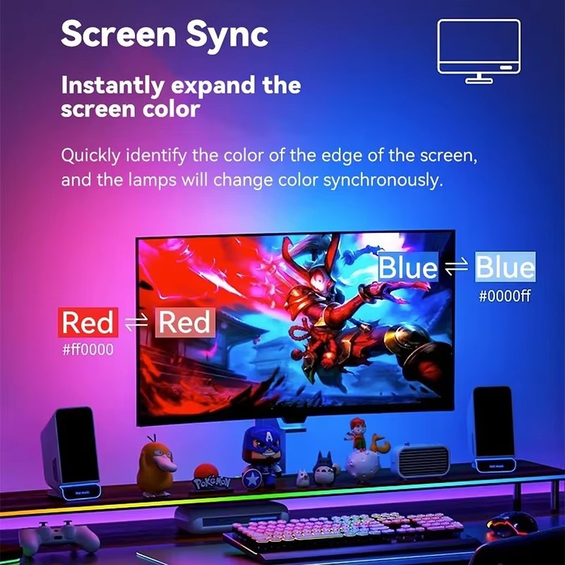 RGB Gaming Lights Strip Monito - Party Games App 评论和价格