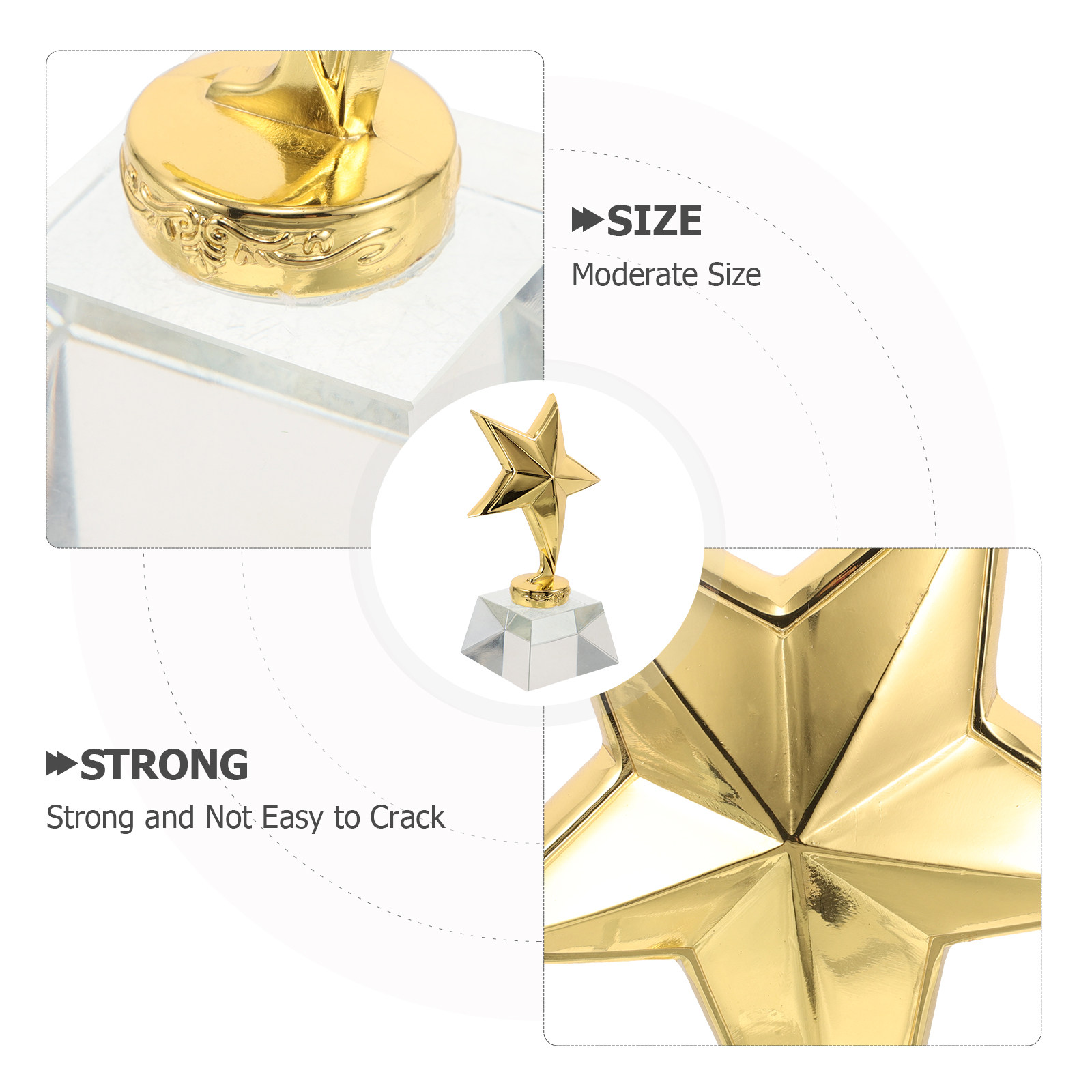 Children Crystal Trophy Star A - Party Games Children 评论和价格