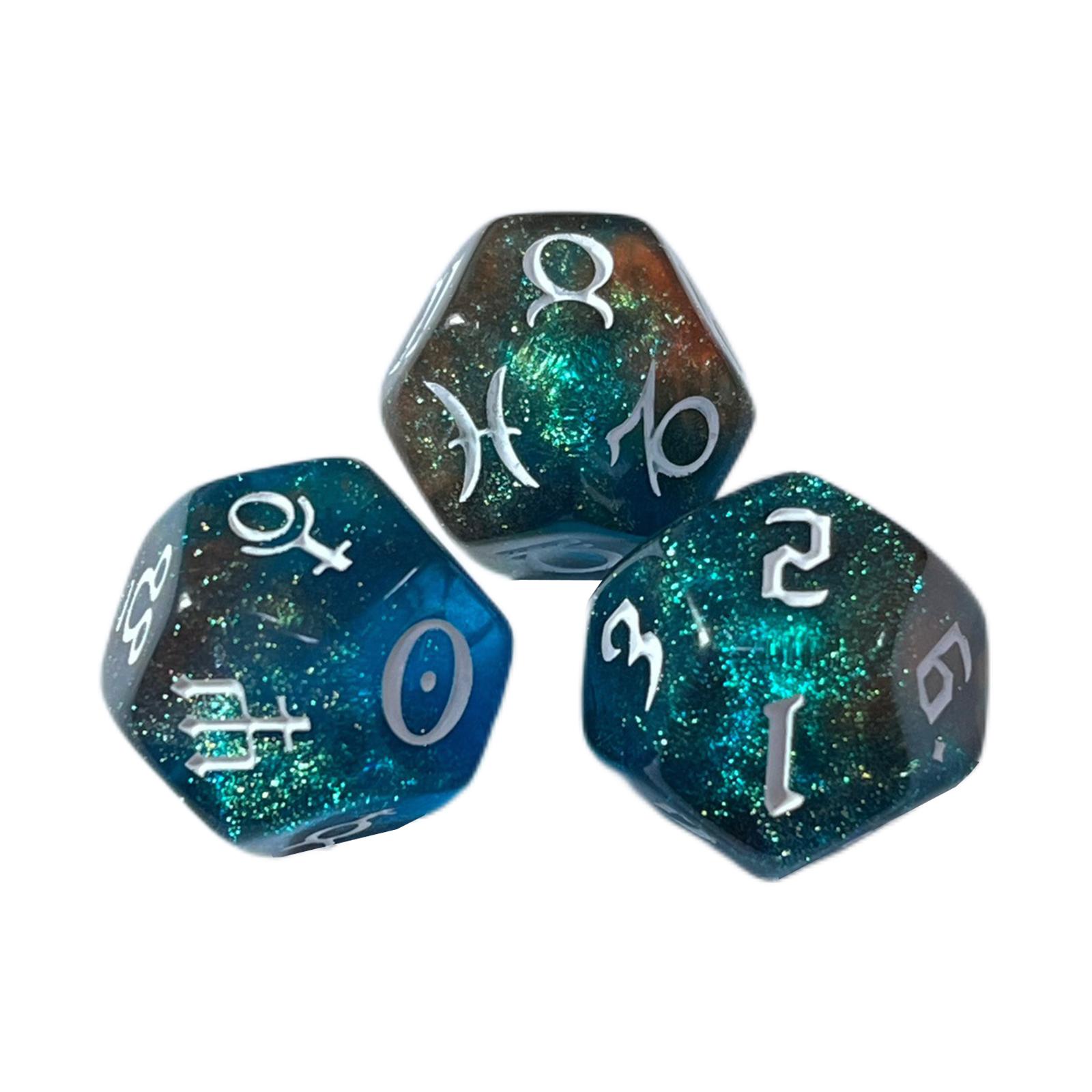 Dodecahedron Astrology Dice Ac - Zodiac Party Games 评论和价格
