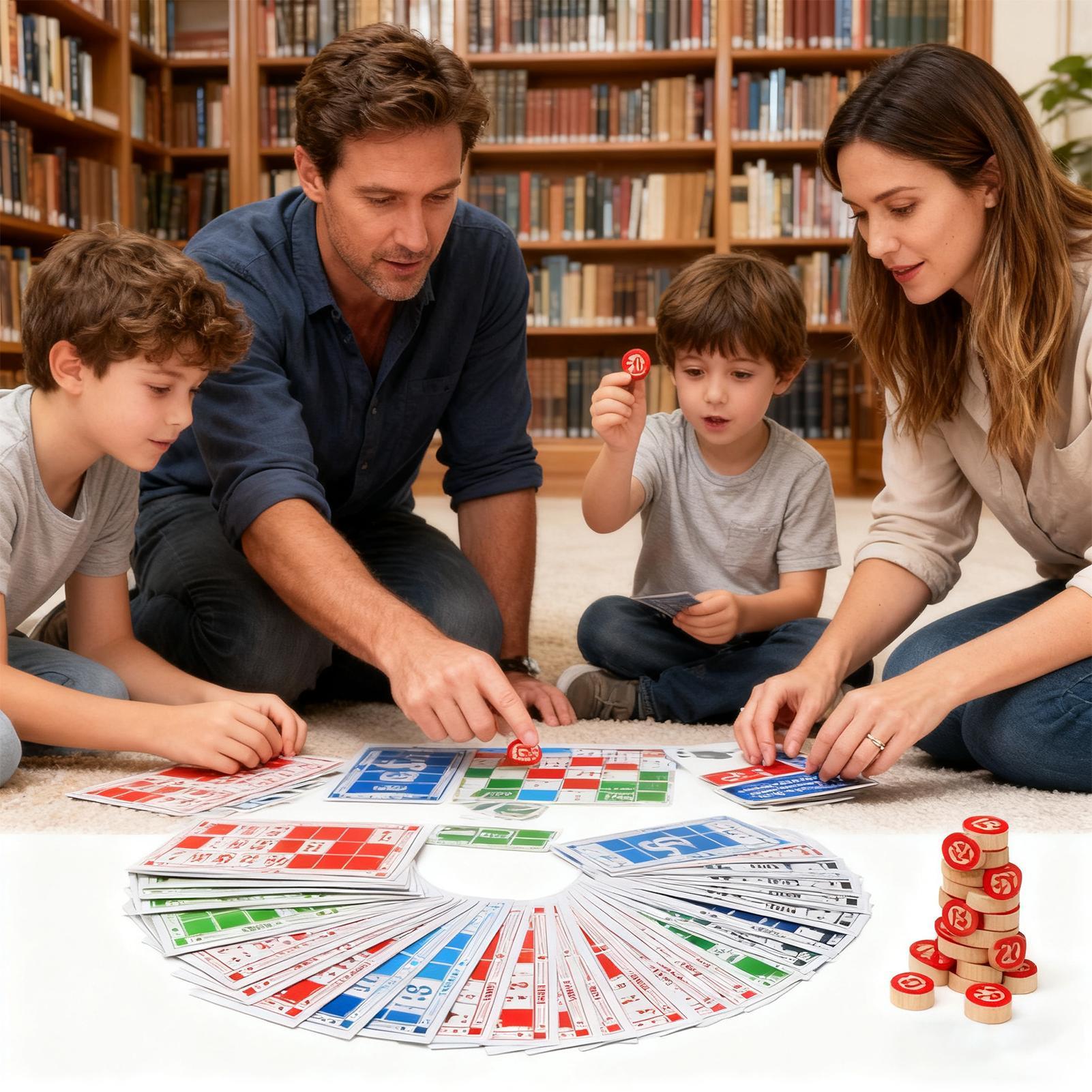 Bingo Set Wooden Funny Educati - Party Games Bingo 评论和价格